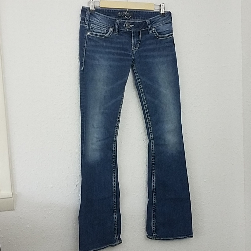 Silver Jeans Women's Blue Flare & Wide Leg Jeans